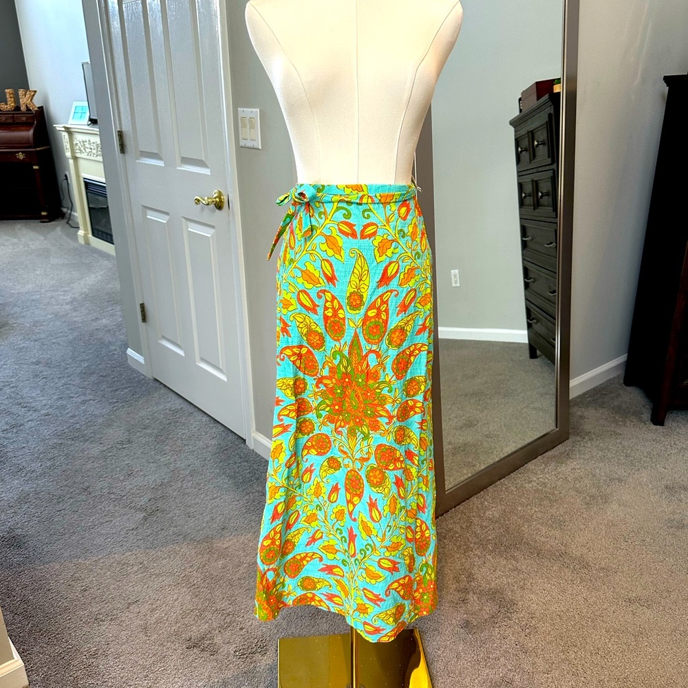 Zara midi skirt with wrap detail